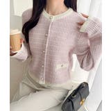 【mily bilet】甘さに恋して、気品きらり♪ツイードニットパールボタンカー… | Classical Elf  | 詳細画像29 