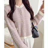 【mily bilet】甘さに恋して、気品きらり♪ツイードニットパールボタンカー… | Classical Elf  | 詳細画像31 