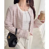 【mily bilet】甘さに恋して、気品きらり♪ツイードニットパールボタンカー… | Classical Elf  | 詳細画像34 