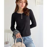 【mily bilet】大人フェミニンを叶える。袖フリルレースヘンリーネックトッ… | Classical Elf | 詳細画像11