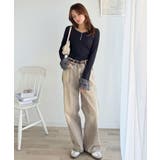 【mily bilet】大人フェミニンを叶える。袖フリルレースヘンリーネックトッ… | Classical Elf | 詳細画像16