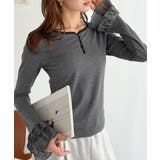 【mily bilet】大人フェミニンを叶える。袖フリルレースヘンリーネックトッ… | Classical Elf | 詳細画像22