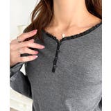 【mily bilet】大人フェミニンを叶える。袖フリルレースヘンリーネックトッ… | Classical Elf | 詳細画像29