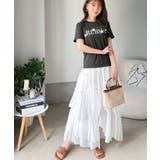 【mily bilet】フロント刺繍でさりげなく華やぐ♪ 立体花モチーフTシャツ… | Classical Elf | 詳細画像15