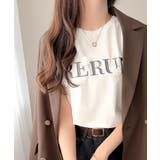 【mily bilet】フロント刺繍でさりげなく華やぐ♪ 立体花モチーフTシャツ… | Classical Elf | 詳細画像1