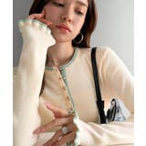 アイボリー | 【mily bilet】大人可愛いディテールをぎゅっと。ゴールドボタン ヘンリー… | Classical Elf