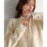 アイボリー | 【mily bilet】秋コーデに、ひとさじの甘さを。取り外し可能フリル襟 2W… | Classical Elf