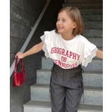 【mily bilet】【キッズ】 親子リンクコーデ可能◎ダブルフリル袖カレッジ… | Classical Elf kids | 詳細画像1 