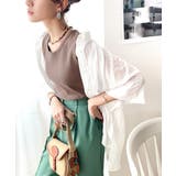 丸首 綿混 無地ノースリーブタンクトップ | Classical Elf  | 詳細画像22 