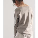 フライスVネックロングスリーブ無地ミドル丈Tシャツ(長袖) | Classical Elf  | 詳細画像5 