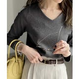 フライスVネックロングスリーブ無地ミドル丈Tシャツ(長袖) | Classical Elf  | 詳細画像14 