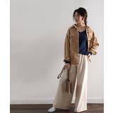 フライスVネックロングスリーブ無地ミドル丈Tシャツ(長袖) | Classical Elf  | 詳細画像31 