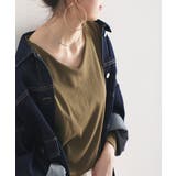 フライスVネックロングスリーブ無地ミドル丈Tシャツ(長袖) | Classical Elf  | 詳細画像33 