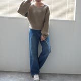 2WAYクロスデザインニット プルオーバー トップス 秋冬 | SELECT LEVERY  | 詳細画像11 