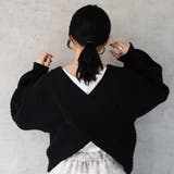 2WAYクロスデザインニット プルオーバー トップス 秋冬 | SELECT LEVERY  | 詳細画像16 