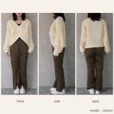 2WAYクロスデザインニット プルオーバー トップス 秋冬 | SELECT LEVERY  | 詳細画像18 
