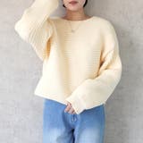 2WAYクロスデザインニット プルオーバー トップス 秋冬 | SELECT LEVERY  | 詳細画像4 