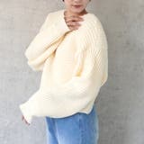 2WAYクロスデザインニット プルオーバー トップス 秋冬 | SELECT LEVERY  | 詳細画像5 