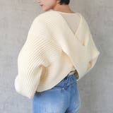 2WAYクロスデザインニット プルオーバー トップス 秋冬 | SELECT LEVERY  | 詳細画像6 