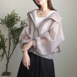 シアー フード付き ボリューム ジャケット マウンテンパーカー アウター 春夏 | SELECT LEVERY  | 詳細画像17 