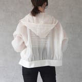 シアー フード付き ボリューム ジャケット マウンテンパーカー アウター 春夏 | SELECT LEVERY  | 詳細画像12 