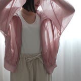 ピンク | シアー フード付き ボリューム ジャケット マウンテンパーカー アウター 春夏 | SELECT LEVERY 