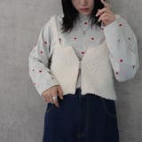 アイボリー | ダブルファスナーポップコーンフェザービスチェ トップス ベスト 秋冬  | SELECT LEVERY 