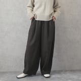 ブラウン | ライトメルトン サーカスパンツ メルトン パンツ チェック ボトムス  | SELECT LEVERY 