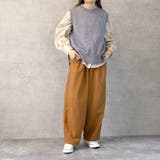 キャメル | ライトメルトン サーカスパンツ メルトン パンツ チェック ボトムス  | SELECT LEVERY 