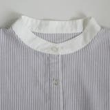 袖ギャザー ロング ワンピ―ス シャツ ストライプ 2way | SELECT LEVERY | 詳細画像17