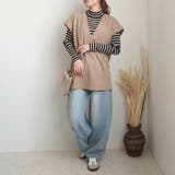 Vネックカットプルオーバー ベスト ノースリーブ トップス 春夏 | SELECT LEVERY  | 詳細画像36 