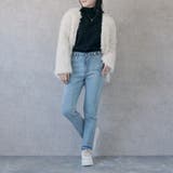 ブルー | リサイクルデニムわがままフィットスキニーパンツ ボトムス オールシーズン | SELECT LEVERY