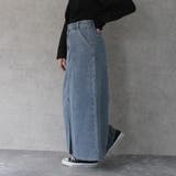 ホワイトステッチデニムスカート ボトムス オールシーズン 春夏 秋冬 | SELECT LEVERY | 詳細画像3