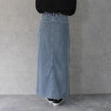 ホワイトステッチデニムスカート ボトムス オールシーズン 春夏 秋冬 | SELECT LEVERY | 詳細画像4