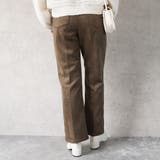 フェイクスエードセミフレアパンツ ボトムス スリット ロング 秋冬 春 | SELECT LEVERY | 詳細画像19