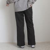 フェイクスエードセミフレアパンツ ボトムス スリット ロング 秋冬 春 | SELECT LEVERY | 詳細画像24