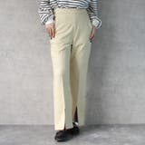 フェイクスエードセミフレアパンツ ボトムス スリット ロング 秋冬 春 | SELECT LEVERY | 詳細画像6