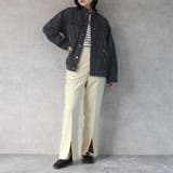 フェイクスエードセミフレアパンツ ボトムス スリット ロング 秋冬 春 | SELECT LEVERY | 詳細画像9