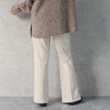 フェイクスエードセミフレアパンツ ボトムス スリット ロング 秋冬 春 | SELECT LEVERY | 詳細画像4