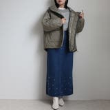 パール付きデニムスカート ボトムス オールシーズン 秋冬 春夏 | SELECT LEVERY | 詳細画像5