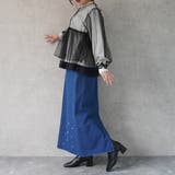 パール付きデニムスカート ボトムス オールシーズン 秋冬 春夏 | SELECT LEVERY | 詳細画像7