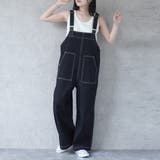 配色ステッチベイカーサロペット パンツ ロングシーズン 春夏 秋冬 | SELECT LEVERY | 詳細画像21