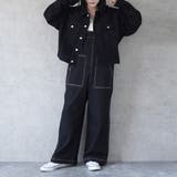 配色ステッチベイカーサロペット パンツ ロングシーズン 春夏 秋冬 | SELECT LEVERY | 詳細画像25