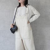 配色ステッチベイカーサロペット パンツ ロングシーズン 春夏 秋冬 | SELECT LEVERY | 詳細画像5