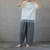《NEW》ヒッコリー(ネイビー）股下丈58cm | サーカスパンツ ワイド デニム | SELECT LEVERY 