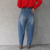 AIRジョグデニムコクーンパンツ ワイドパンツ カーブパンツ オールシーズン | SELECT LEVERY | 詳細画像5