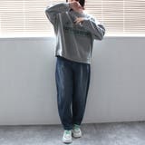 AIRジョグデニムコクーンパンツ ワイドパンツ カーブパンツ オールシーズン | SELECT LEVERY | 詳細画像6