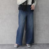 ユーズドネイビー | AIRジョグワイドバギーパンツ ワイドパンツ ストレートパンツ オールシーズン | SELECT LEVERY