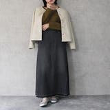 AIRジョグデニムフリンジマキシスカート ボトムス オールシーズン | SELECT LEVERY  | 詳細画像16 