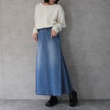 AIRジョグデニムフリンジマキシスカート ボトムス オールシーズン | SELECT LEVERY  | 詳細画像3 